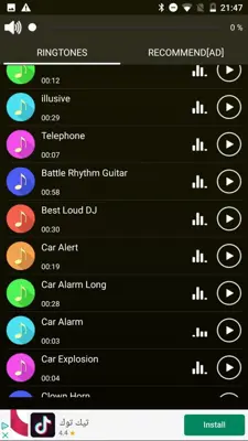 Loud Ringtones android App screenshot 4