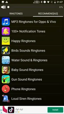 Loud Ringtones android App screenshot 5