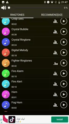 Loud Ringtones android App screenshot 6